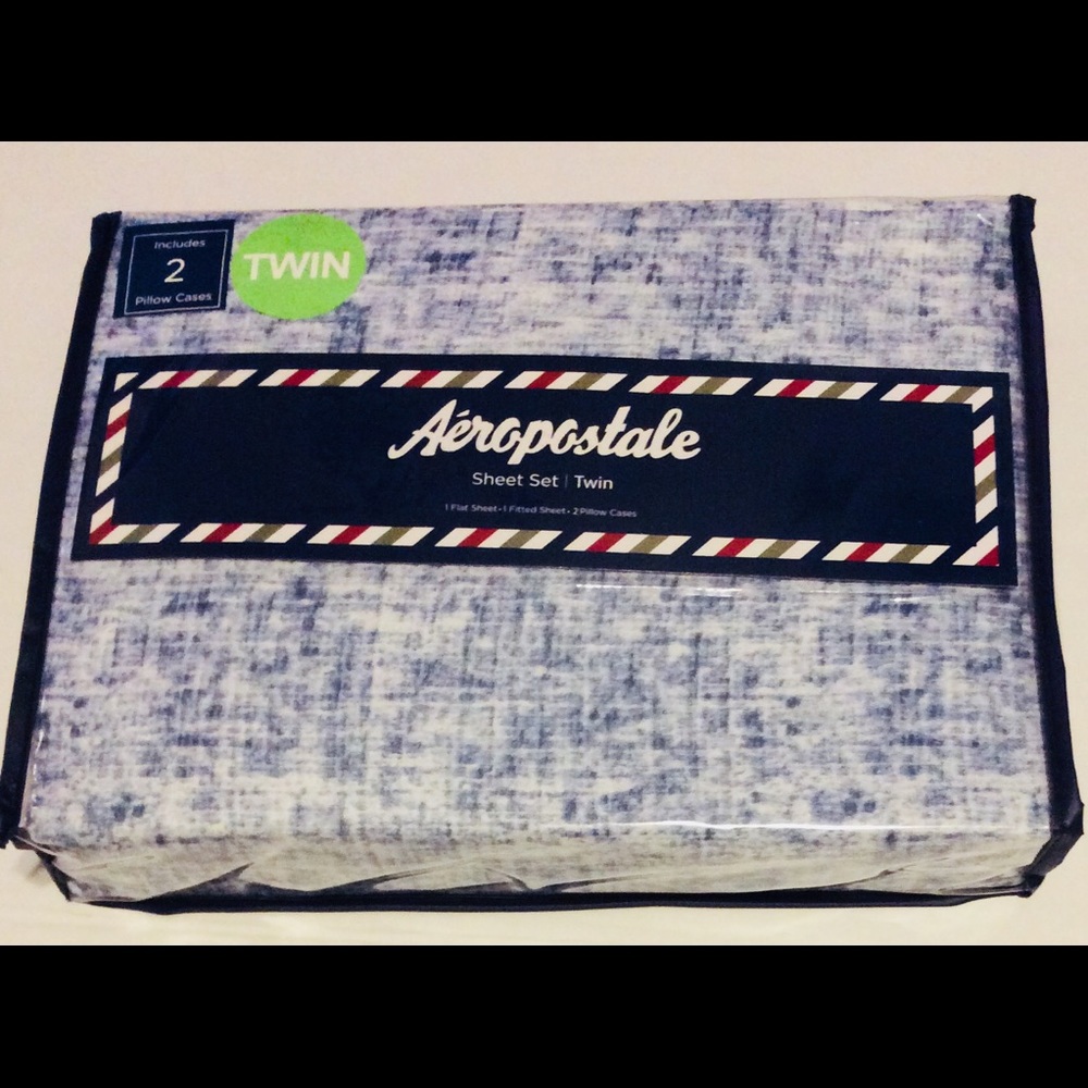 Aeropostale Twin Sheet Set Blue Bedding